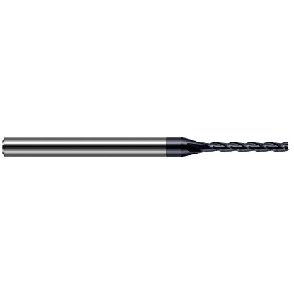 Picture of Harvey Tool 12775-C3 Dia 0.075 LOC 0.50 OAL2.50 End Mill Standard Flute Standard Helix Carbide AlTiN Single End Square Sharp